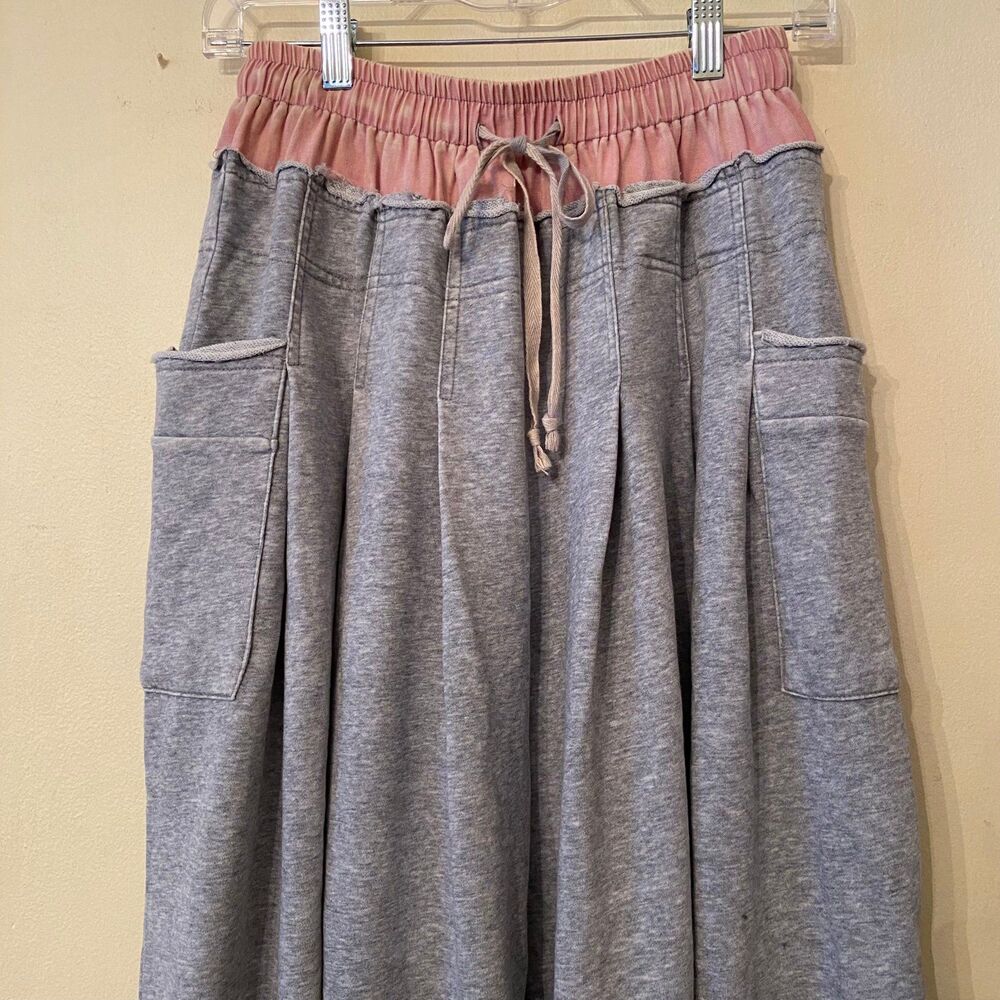 Oli & Hali pants OLI HALI sweatpants casual grey sweats womens sz small wide leg - Picture 1 of 12